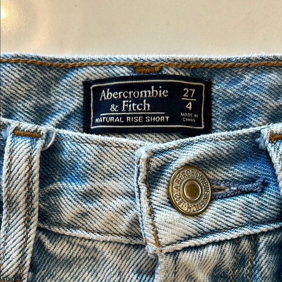 Abercrombie & Fitch Blue Jean Shorts Vintage Style - Picture 2 of 3